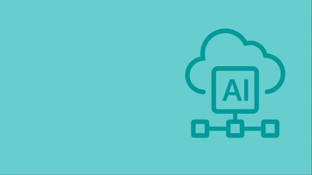 Artificial Intelligence Development — teal banner with cloud and AI icon